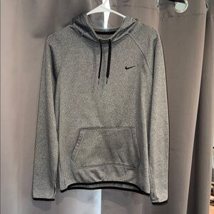 Nike Gray Hoodie with Black Accents